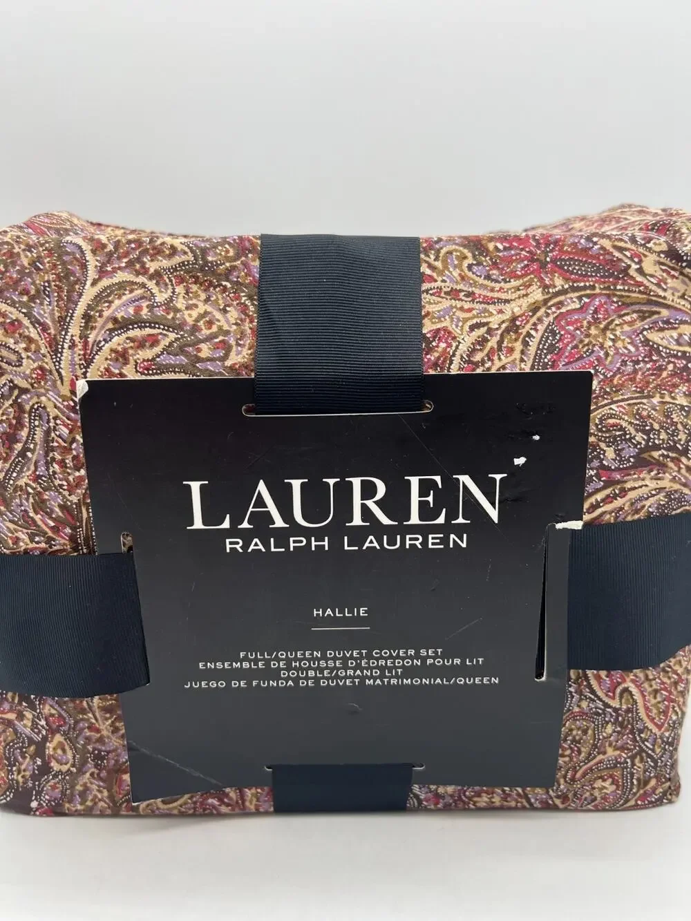 Lauren Ralph Lauren Hallie Full/Queen Duvet Cover Set 100% Cotton 2 Shams